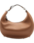 Pre-Loved Fendigraphy Shoulder Bag Leather Medium with Silver Hardware, Brown
