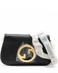 Pre-Loved Blondie Shoulder Bag Leather with Gold Hardware, Black