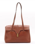 Pre-Loved Soft 16 Shoulder Bag Leather Large with Gold Hardware, Tan