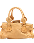 Pre-Loved Paddington Handbag Leather with Gold Hardware, Tan
