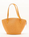 Pre-Loved Saint Jacques Shoulder Bag Leather GM with Gold Hardware, Yellow