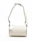 Pre-Loved Blondie Shoulder Bag Leather Mini with Silver Hardware, White