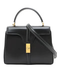 Pre-Loved 16 (Seize) Handbag Leather Small with Gold Hardware, Black