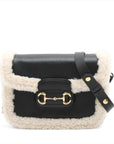 Pre-Loved Horsebit 1955 Shoulder Bag Leather Small with Gold Hardware, Black