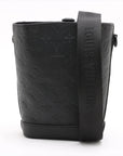 Pre-Loved Chiltern Bucket Crossbody Bag Monogram Leather Nano with Black Hardware, Black