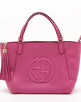 Pre-Loved Soho Tote Leather Small with Gold Hardware, Pink