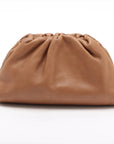 Pre-Loved The Pouch Clutch Leather Mini with Gold Hardware, Tan
