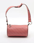 Pre-Loved Blondie Mini Barrel Shoulder Bag Leather Mini with Silver Hardware, Pink