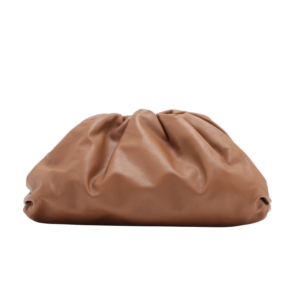 Pre-Loved The Pouch Clutch Leather with Gold Hardware, Tan
