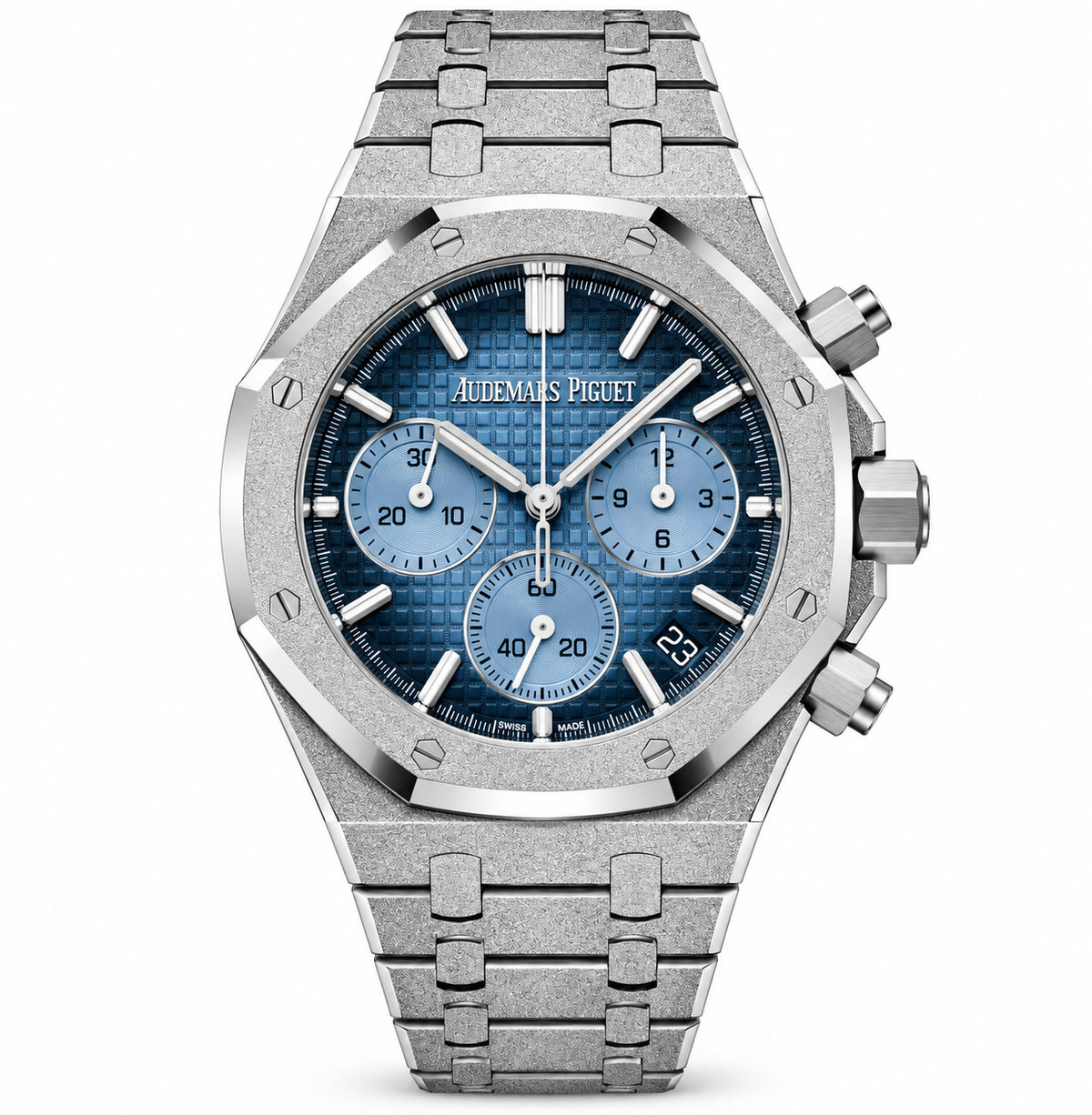 Pre-Loved Royal Oak Chronograph 41 mm 26240BC.GG.1324BC.02, Smoked blue Dial
