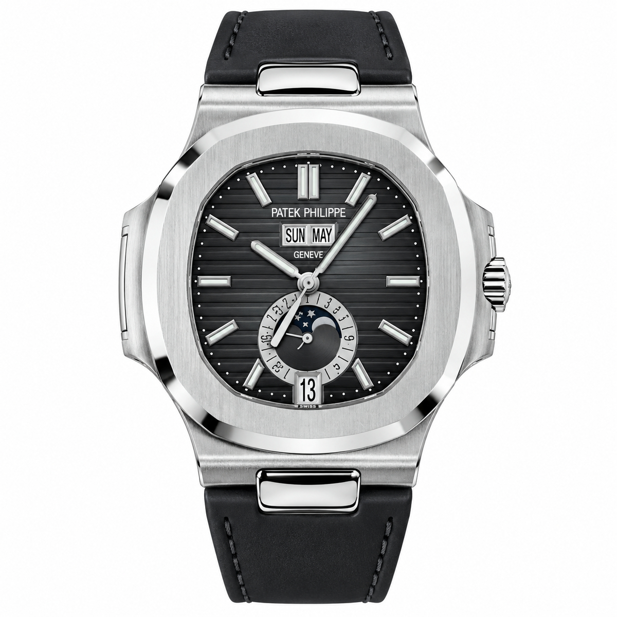 Pre-Loved Nautilus Annual Calendar 5726A-001, Black gradient Dial