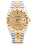 Pre-Loved Datejust 36 126233, Champagne Fluted Dial