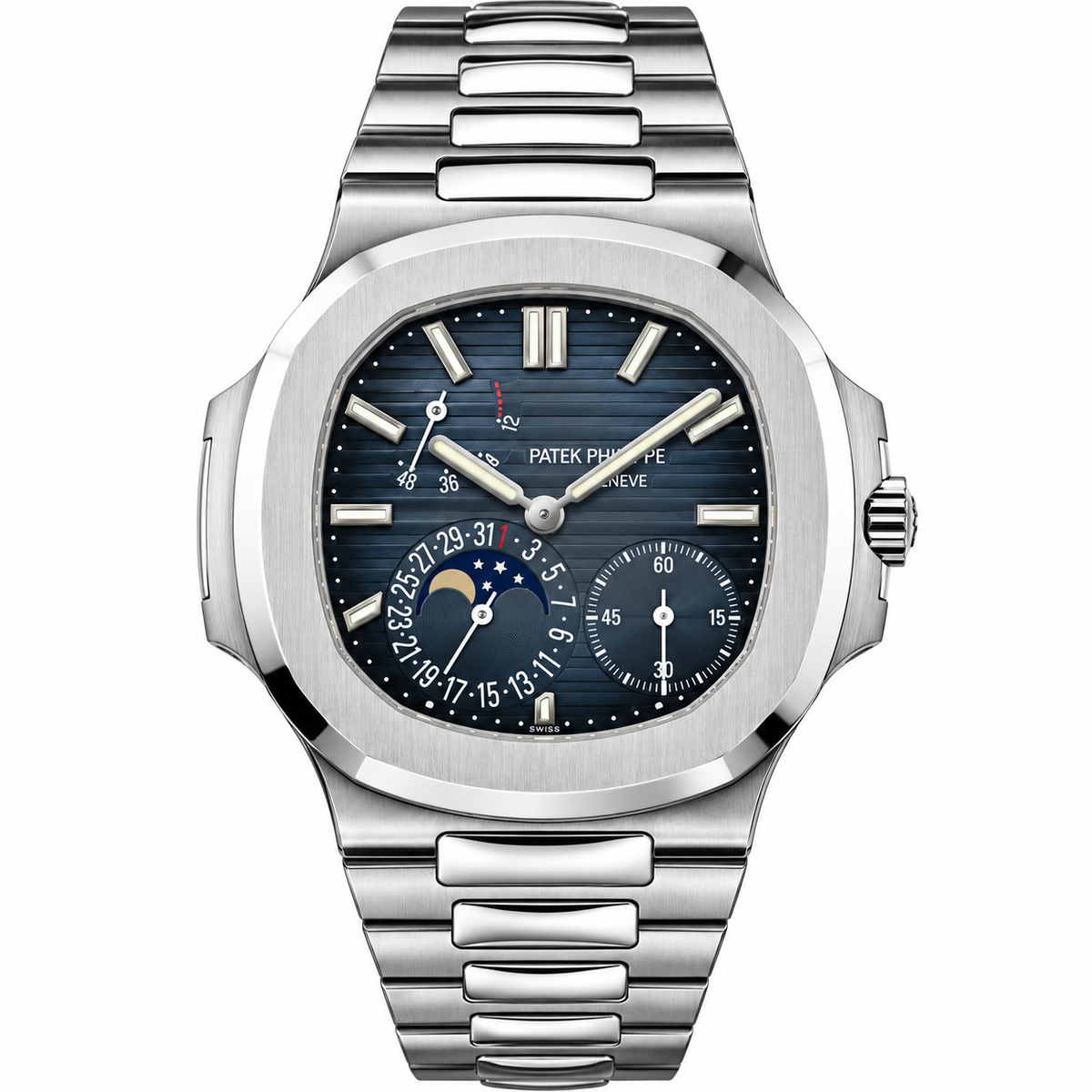 Pre-Loved Nautilus Moon Phases 5712/1A-001, Blue Dial