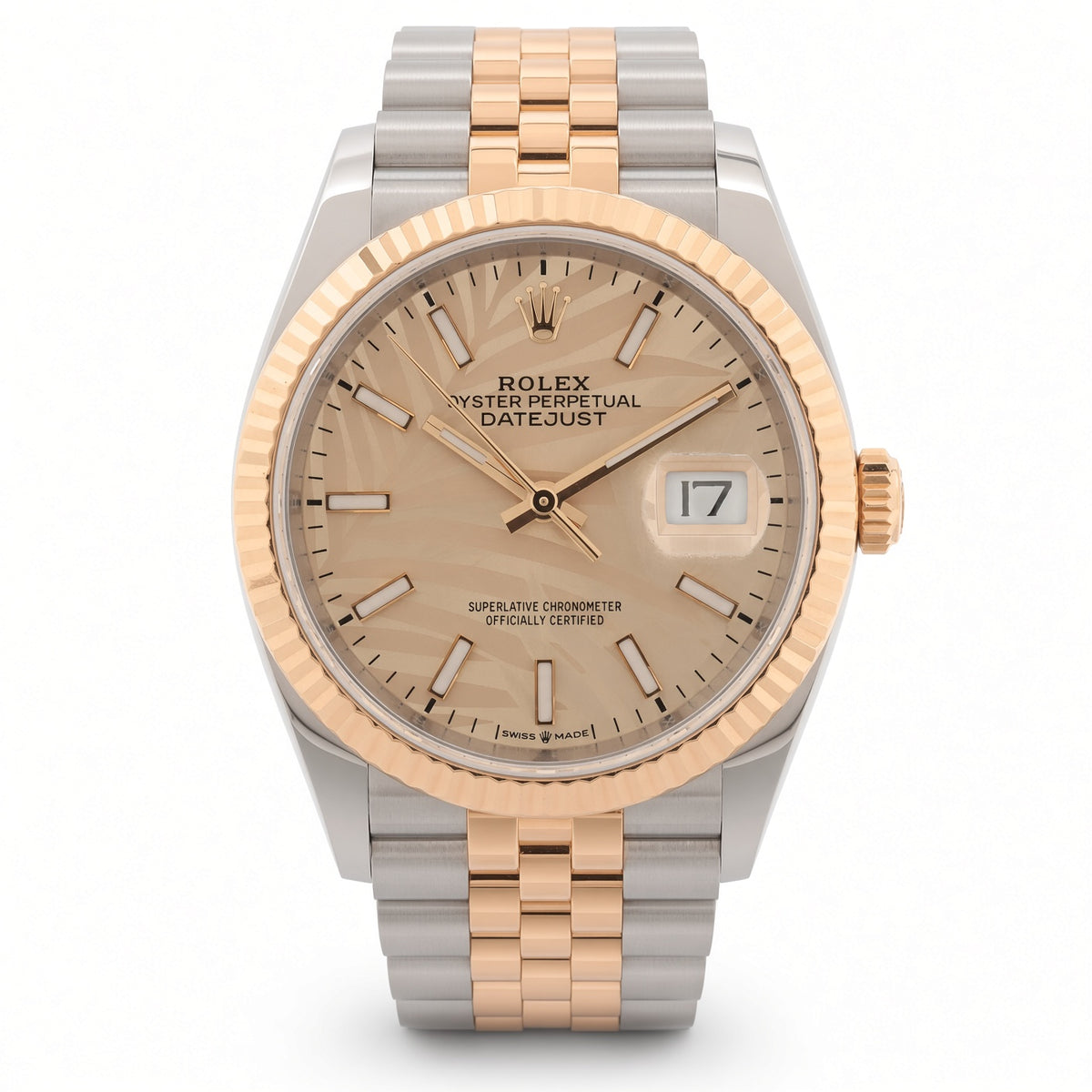 Pre-Loved Datejust 36 126233, Champagne Palm Dial