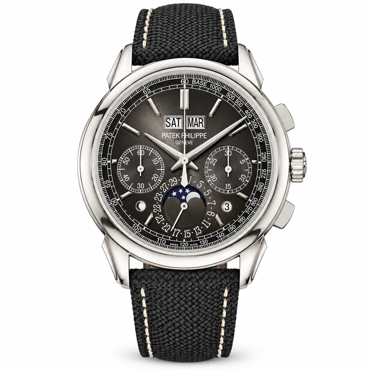Pre-Loved Perpetual Calendar Chronograph 5270P-015, Charcoal grey fumé lacquered Dial