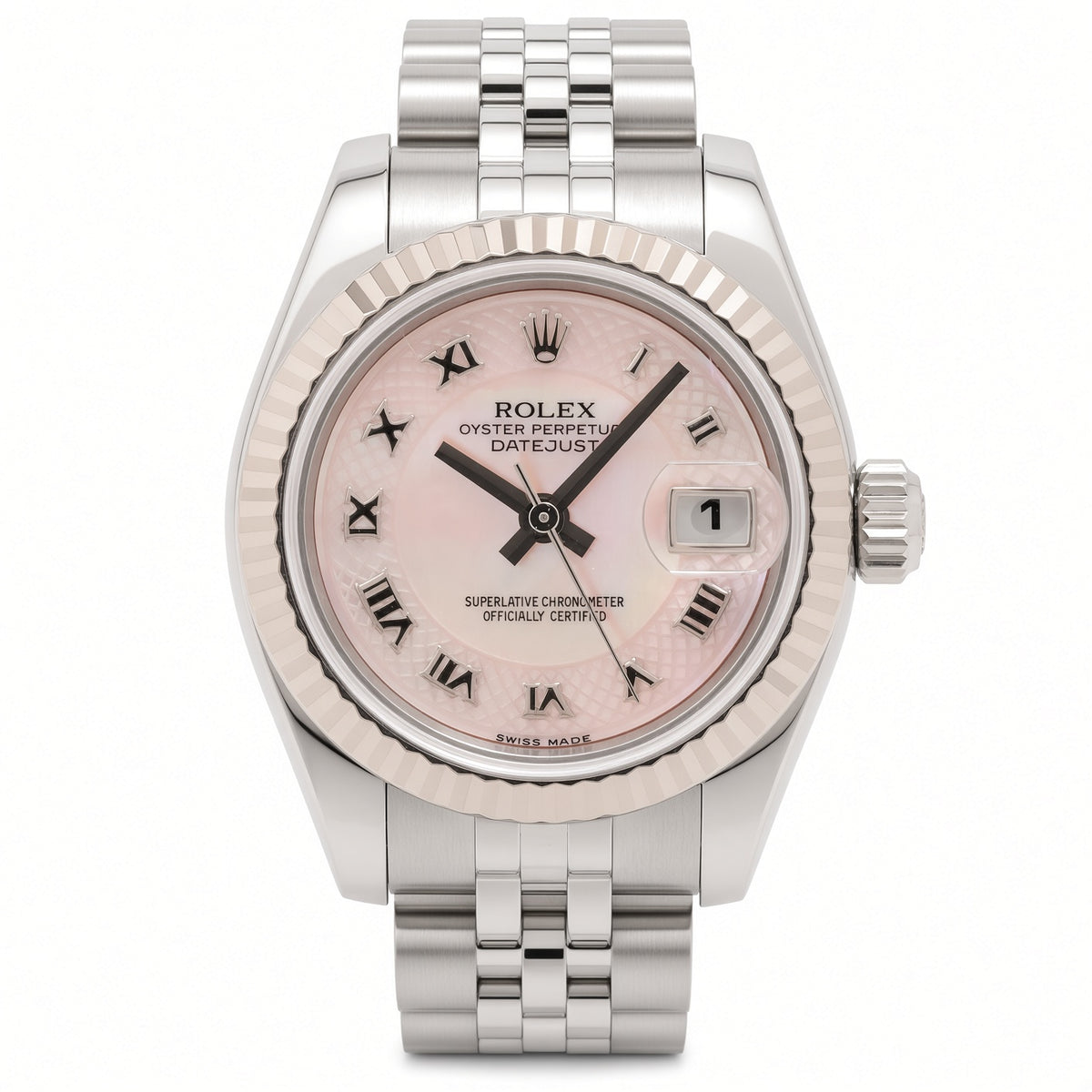 Pre-Loved Lady-Datejust 179174NRD, Pink MOP Dial