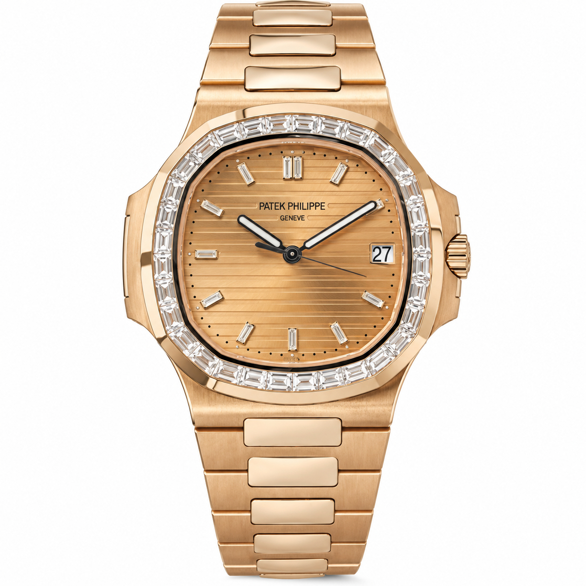 Pre-Loved Nautilus Joaillerie 5723/1R-001, Brown Dial