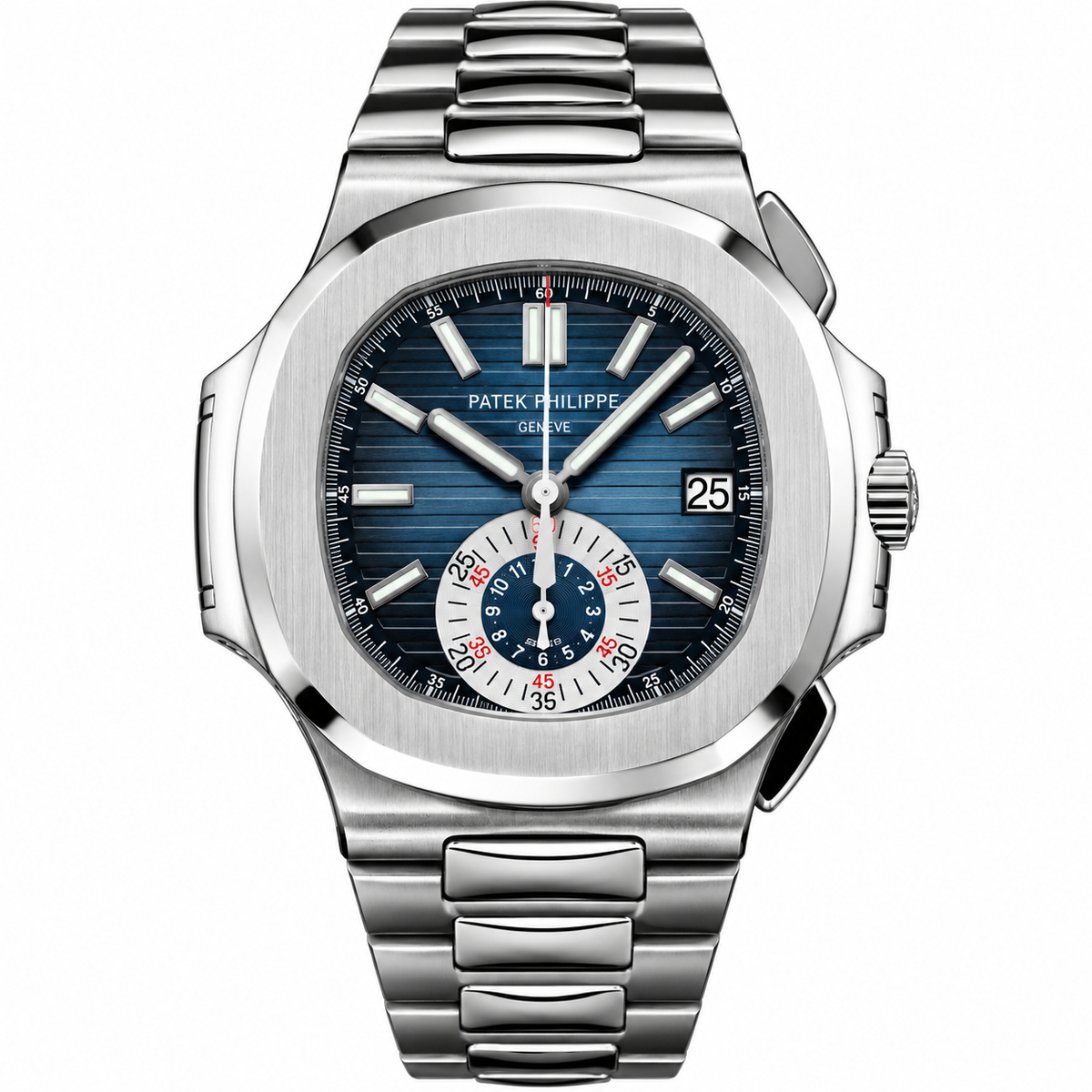 Pre-Loved Nautilus Flyback Chronograph 5980/1A-001, Blue Dial