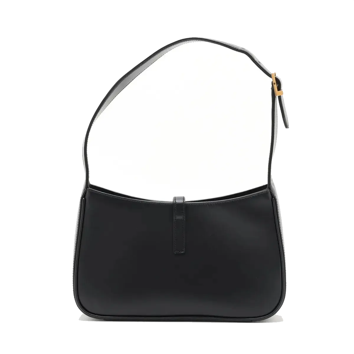 Pre-Loved Le 5 à 7 Shoulder Bag Smooth Leather with Gold Hardware, Black