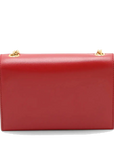 Pre-Loved Kate Tassel Crossbody Bag Leather Small with Gold Hardware, Red