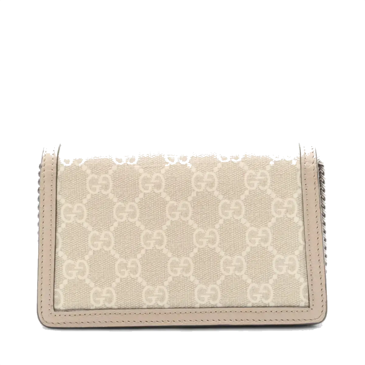Pre-Loved Dionysus Crossbody Bag Monogram Coated Canvas Super Mini with Silver Hardware, Beige
