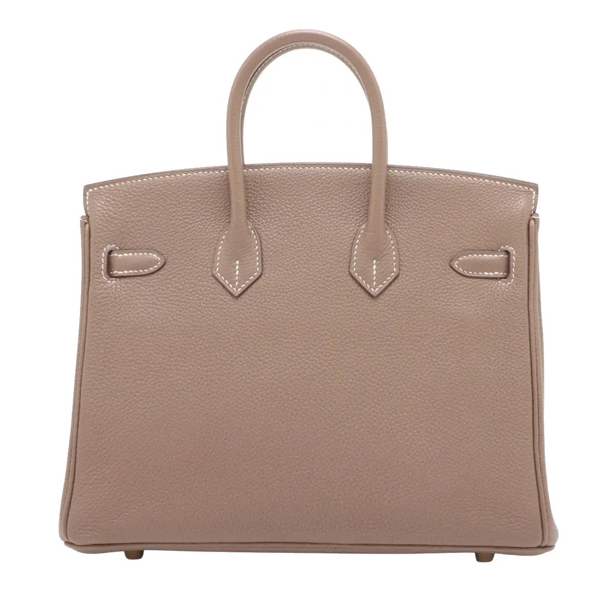 Pre-Loved Birkin Handbag Leather 25 with Gold Hardware, Etoupe
