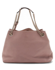 Pre-Loved Soho Shoulder Bag Leather Medium with Gold Hardware, Pink