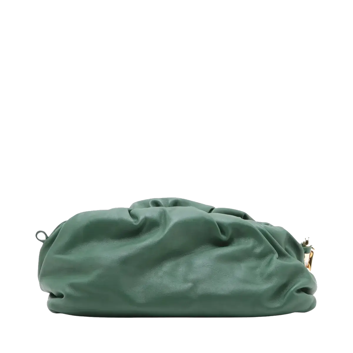 Pre-Loved The Chain Pouch Shoulder Bag Leather with Gold Hardware, Green