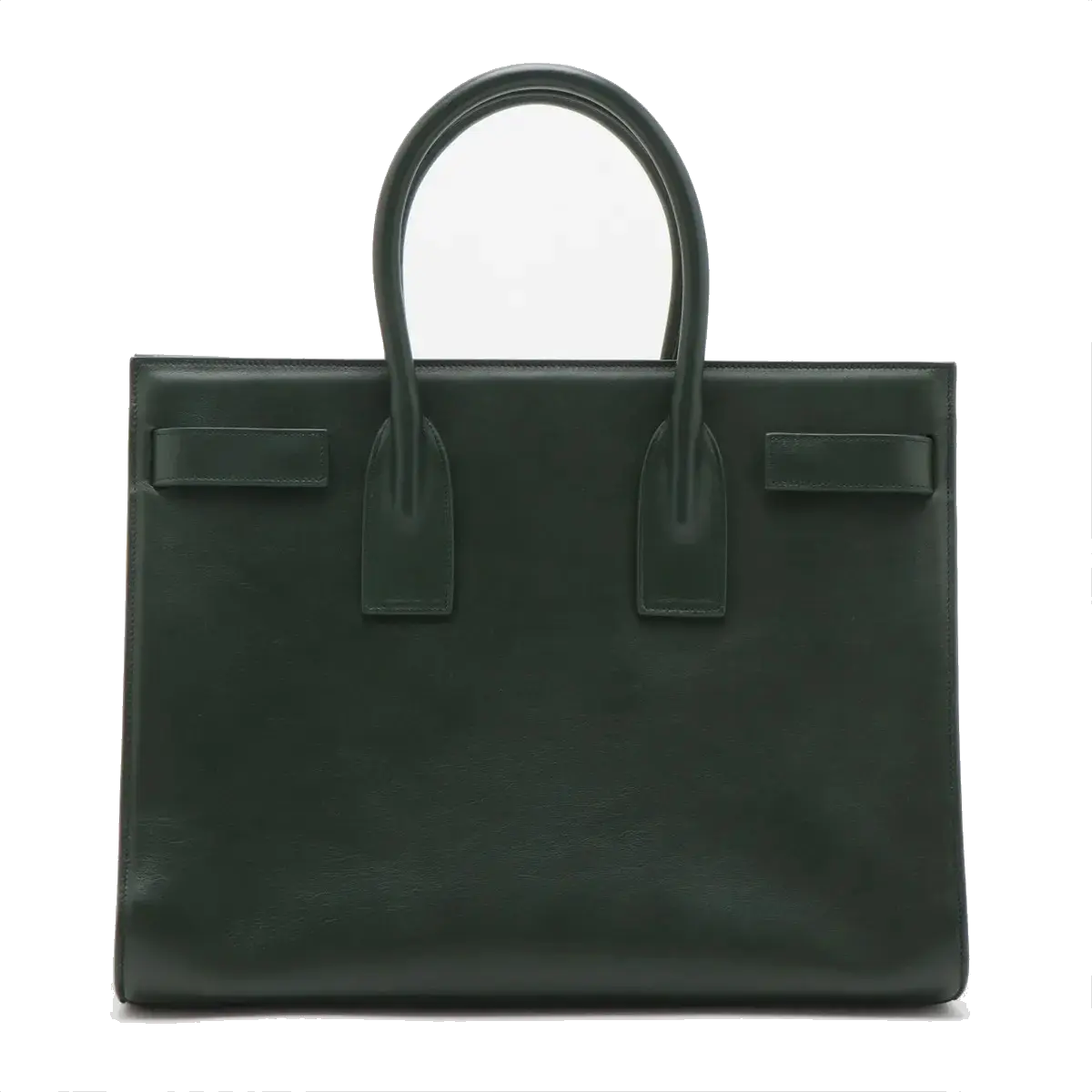 Pre-Loved Sac de Jour Tote Leather Small with Gold Hardware, Dark Green