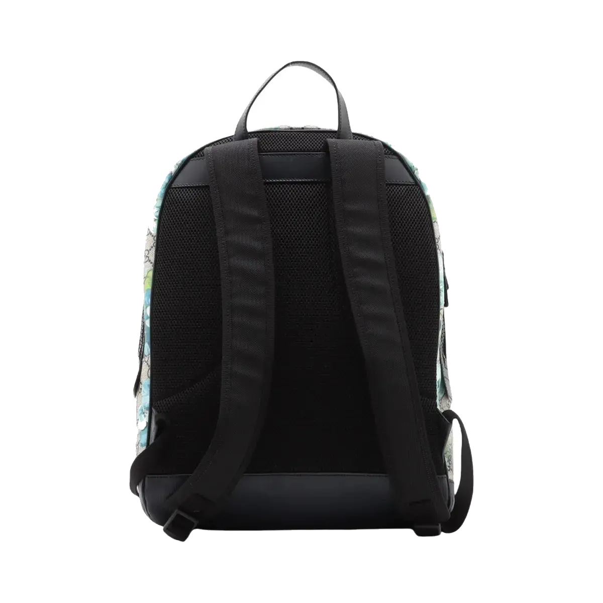 Pre-Loved GG Blooms Backpack Monogram Coated Canvas with Silver Hardware, Beige Multicolor