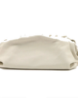 Pre-Loved The Chain Pouch Shoulder Bag Leather with Gold Hardware, Ivory