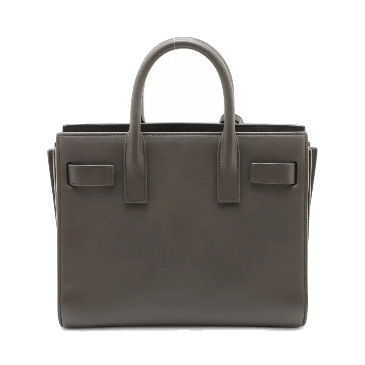 Pre-Loved Sac de Jour Tote Leather Nano with Gold Hardware, Grey