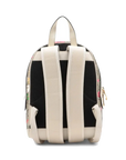 Pre-Loved Ophidia GG Flora Backpack Monogram Coated Canvas Small with Gold Hardware, Beige Ebony with Floral Multicolor