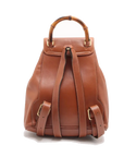 Pre-Loved Bamboo Backpack Leather Mini with Gold Hardware, Brown