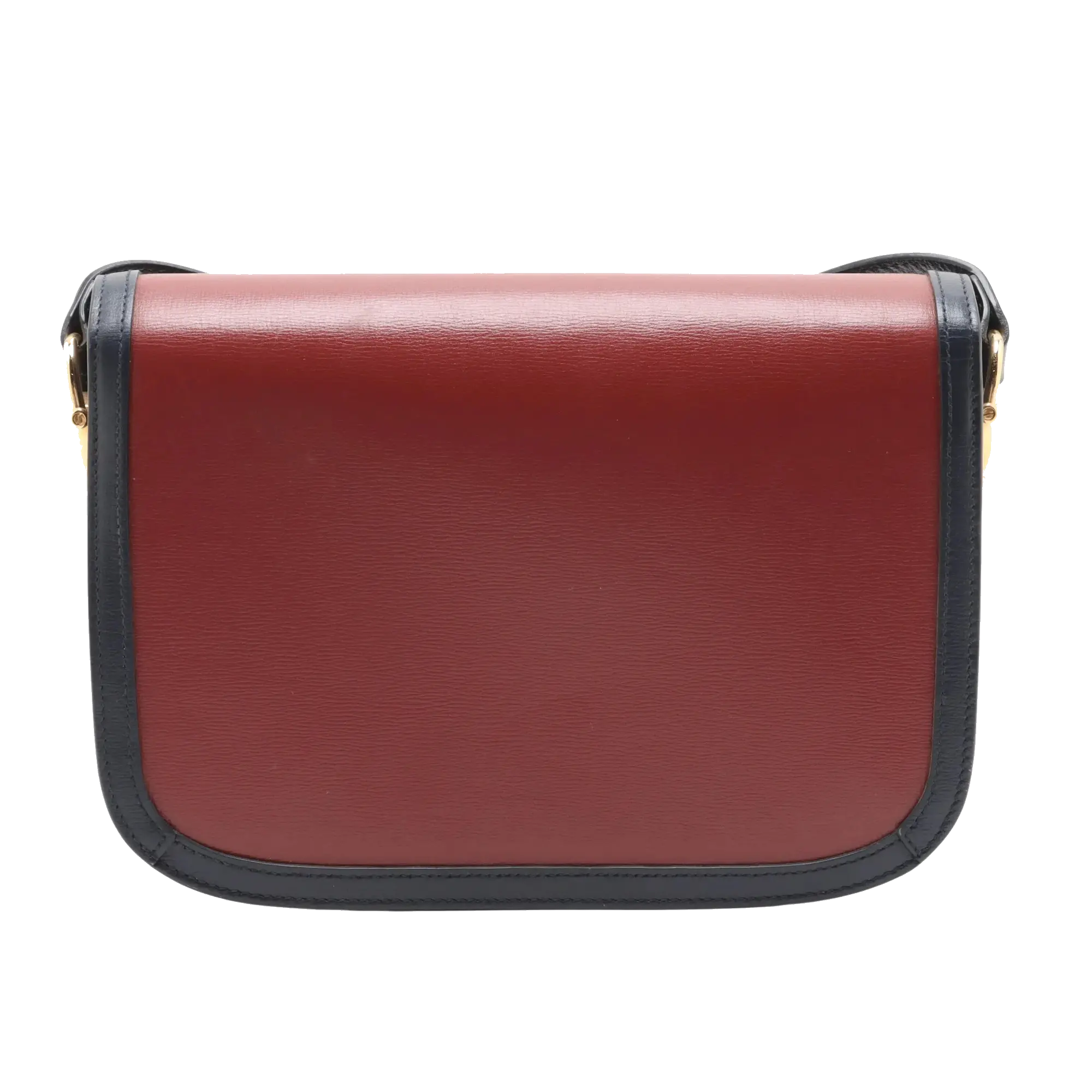 Pre-Loved Horsebit 1955 Shoulder Bag Leather Small with Gold Hardware, Red, Tan and Navy