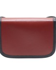 Pre-Loved Horsebit 1955 Shoulder Bag Leather Small with Gold Hardware, Red, Tan and Navy