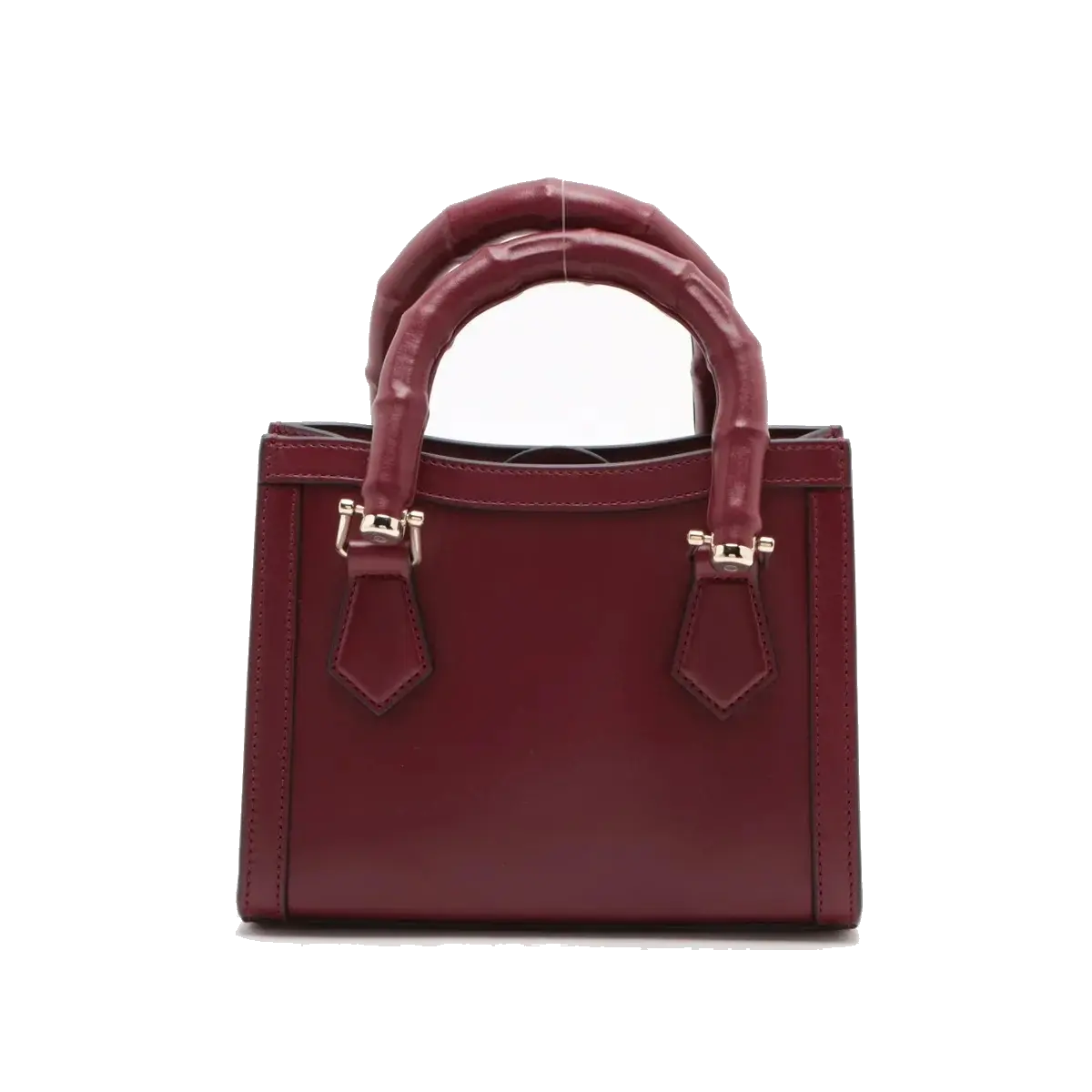 Pre-Loved Diana Tote Leather Mini with Gold Hardware, Burgundy