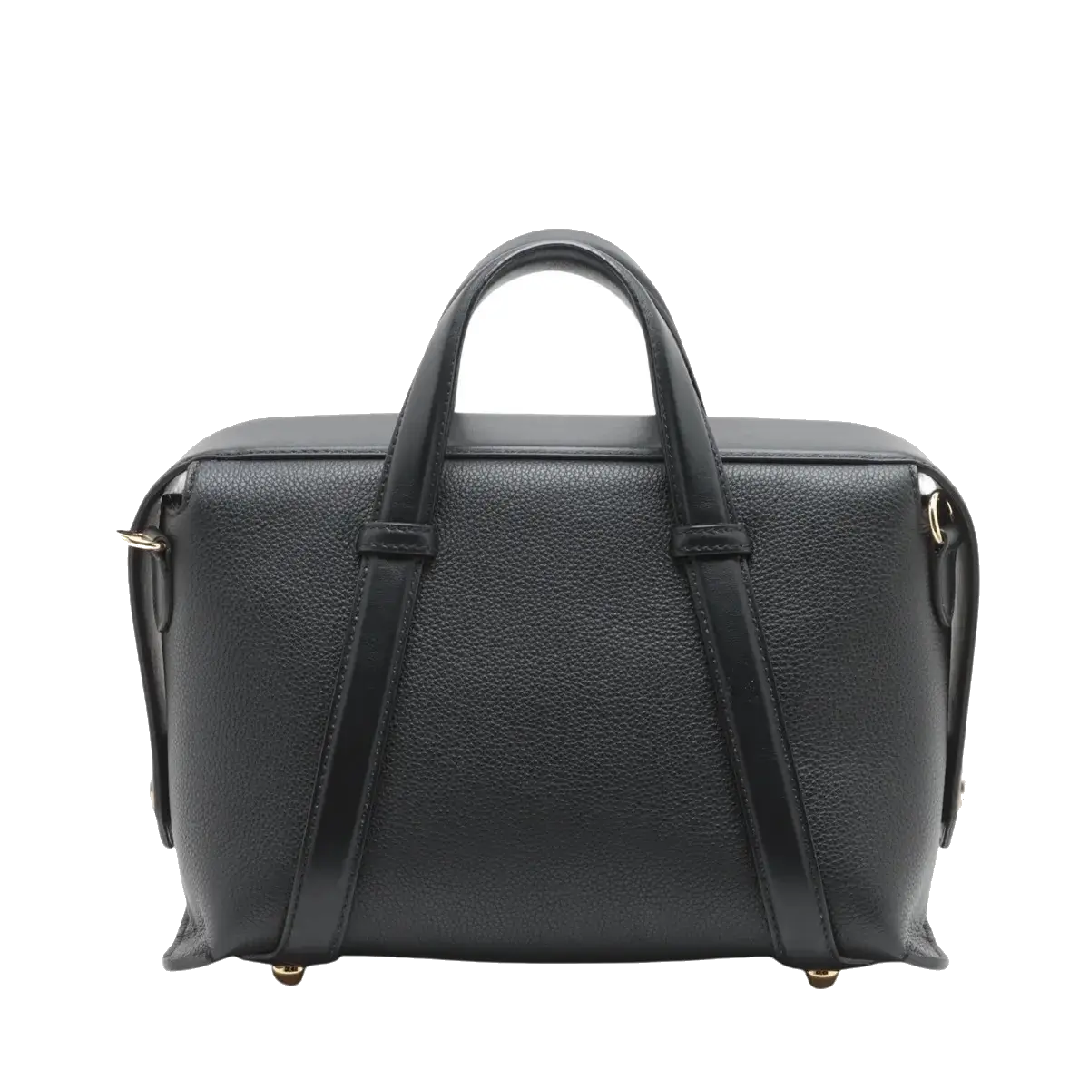 Pre-Loved Lui Bag Handbag Leather with Gold Hardware, Black