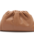 Pre-Loved The Pouch Clutch Leather Mini with Gold Hardware, Tan