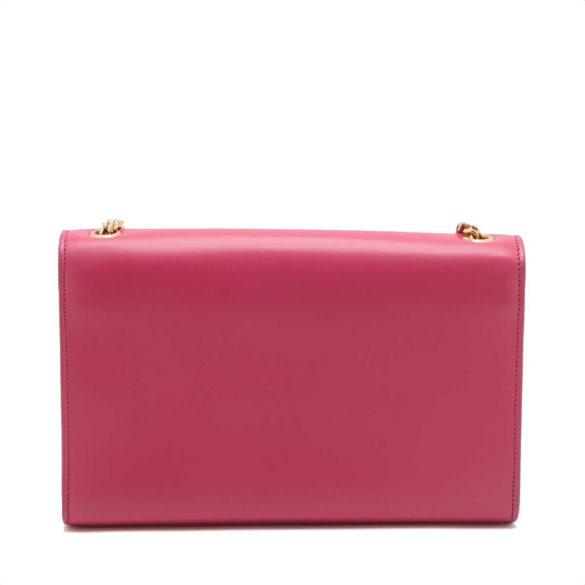 Pre-Loved Kate Tassel Shoulder Bag Leather Medium with Gold Hardware, Pink
