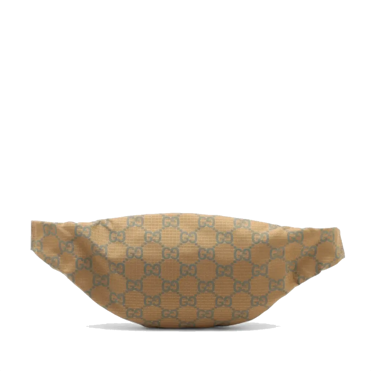 Pre-Loved GG Ripstop Belt Bag Monogram Nylon with Silver Hardware, Beige