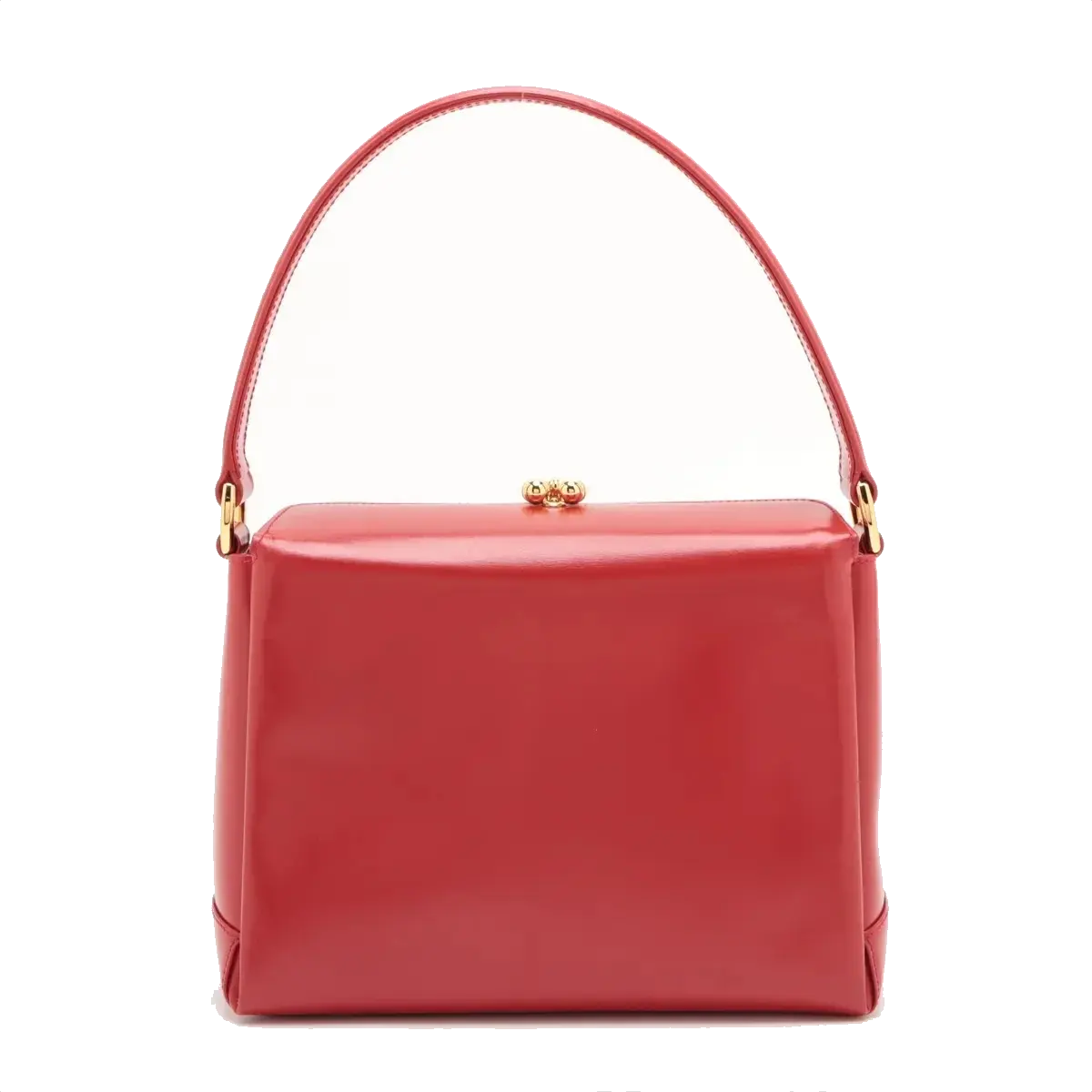 Pre-Loved Handbag Leather with Gold Hardware, Red
