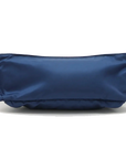 Pre-Loved Nylon Belt Bag Belt Bag Nylon with Silver Hardware, Blue