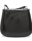 Pre-Loved Cleo Spazzolato Crossbody Bag Leather Small with Silver Hardware, Black