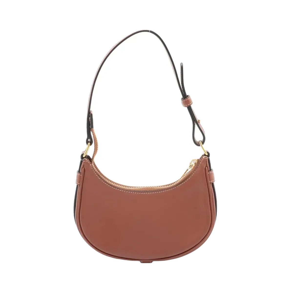 Pre-Loved Ava Shoulder Bag Leather with Gold Hardware, Tan