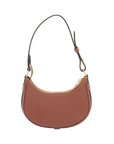 Pre-Loved Ava Shoulder Bag Leather with Gold Hardware, Tan
