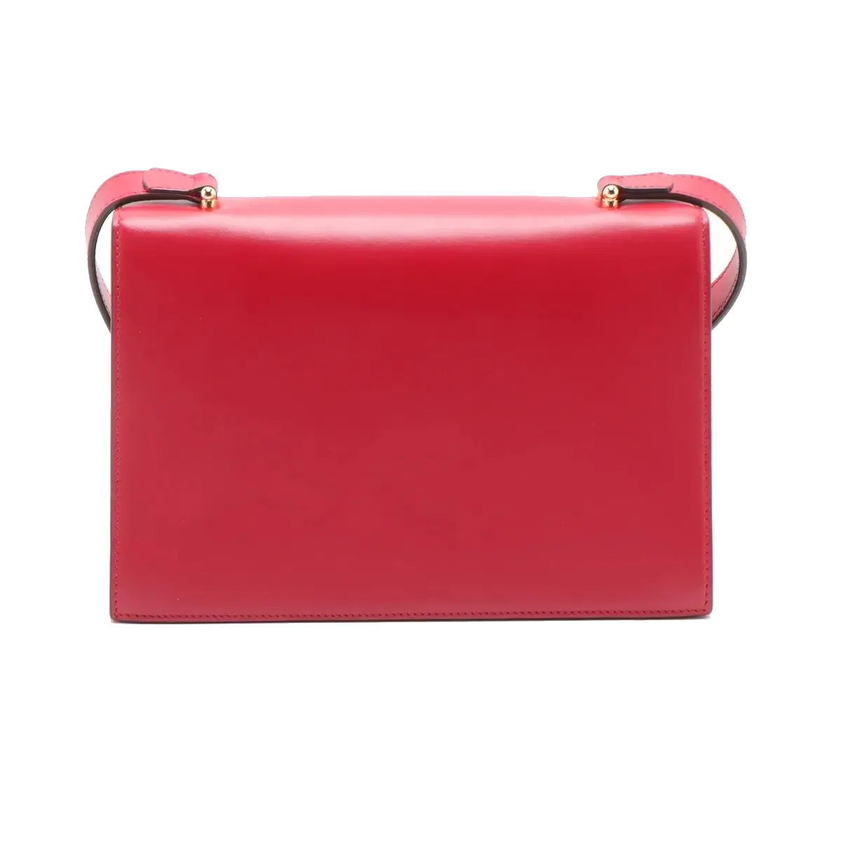 Pre-Loved Zumi Shoulder Bag Leather Small with Gold Hardware, Red