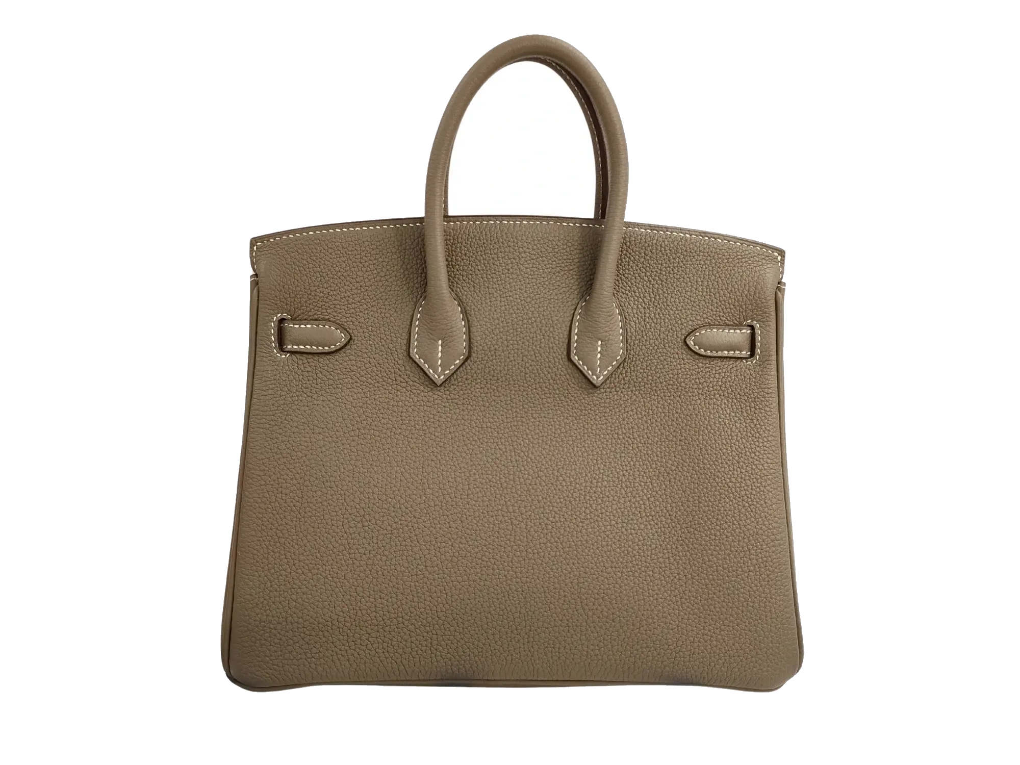 Pre-Loved Birkin Handbag Leather with Gold Hardware 25, Etoupe