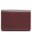 Pre-Loved Dionysus Chain Wallet Crossbody Bag Leather Mini with Aged Silver Hardware, Burgundy