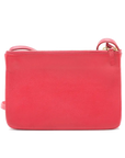 Pre-Loved Trio Crossbody Bag Leather Small with Gold Hardware, Pink